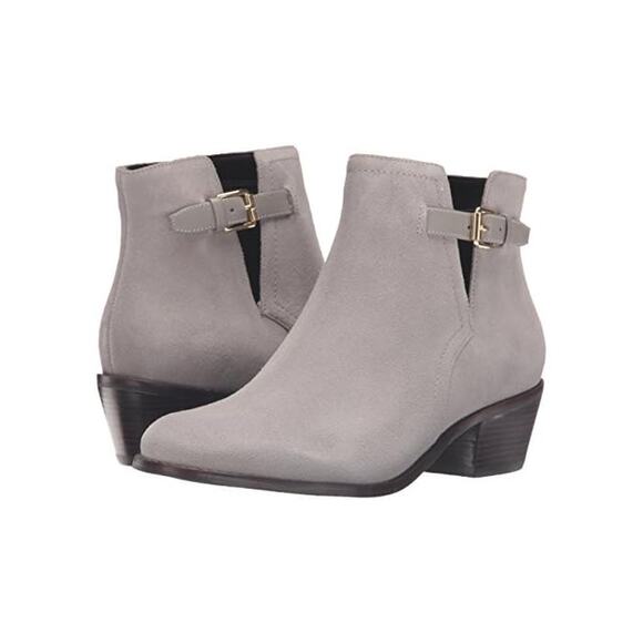 Cole Haan Women's Willette II Grey Ankle Glam Suede Bootie Shoe - Picture 2 of 8
